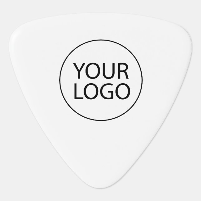 Professional Custom Company Logo Business White Guitar Pick (Front)