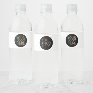 Professional Custom Company Logo Business White Water Bottle Label