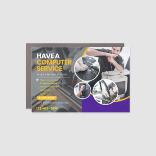 Professional Custom Computer Services Design Car Magnet