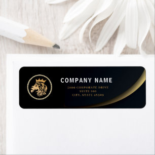 Professional Custom Elegant Lion Logo Label