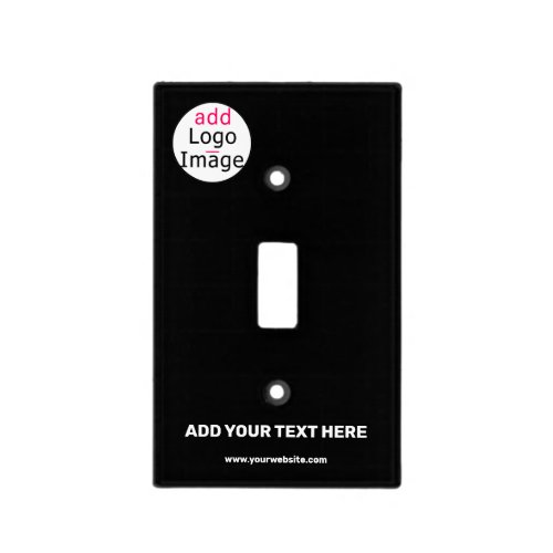 Professional Custom Extravagant Business Black Light Switch Cover