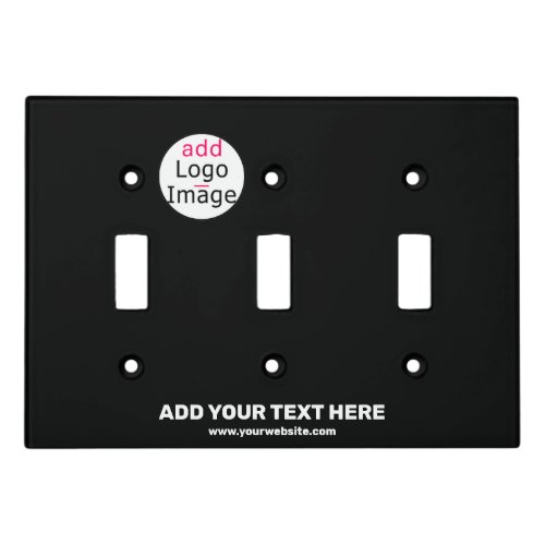 Professional Custom Extravagant Business Black  Light Switch Cover