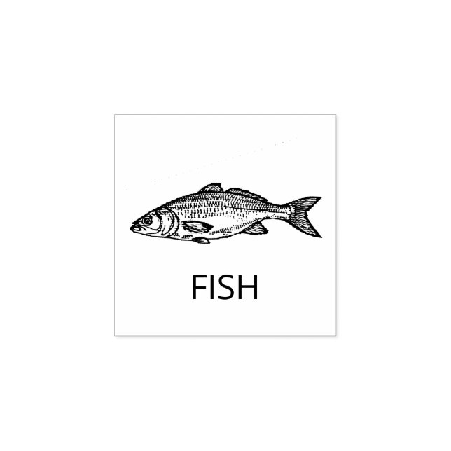 Professional Custom FISH Wedding Meal Choice       Rubber Stamp (Imprint)