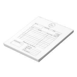 Professional Custom Logo Invoice Business Notepad | Zazzle