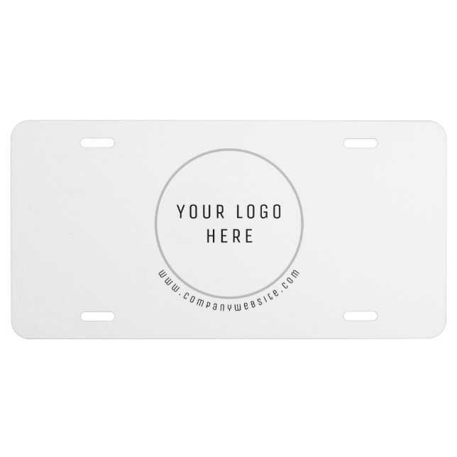Professional Custom Logo License Plate (Front)