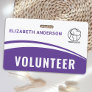 Professional Custom Logo Name Volunteer ID Badge