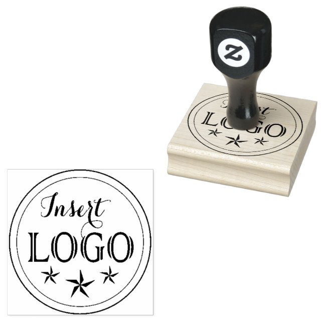 Professional Custom Logo Rubber Wood Stamp (Stamped)