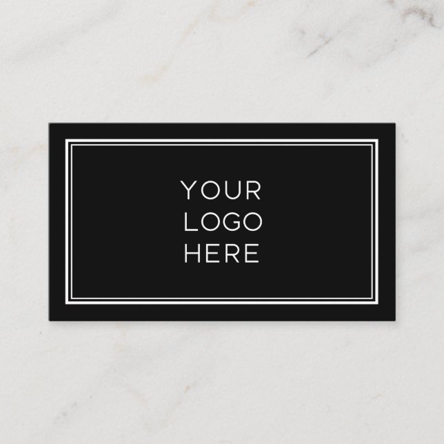 Professional Custom Logo | Simple and Minimalist Business Card (Front)