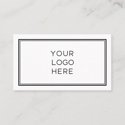 Professional Custom Logo  Simple and Minimalist Business Card
