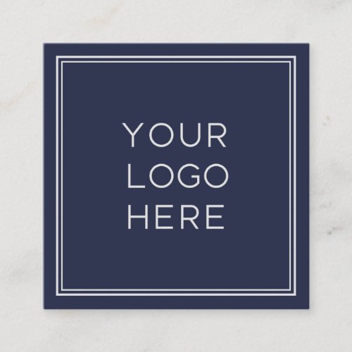 Professional Custom Logo  Simple and Minimalist Square Business Card