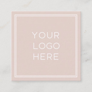 Professional Custom Logo   Simple and Minimalist Square Business Card