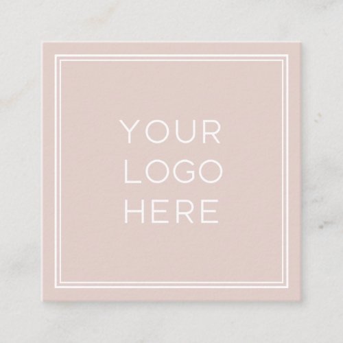 Professional Custom Logo  Simple and Minimalist Square Business Card