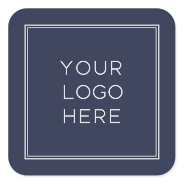 Professional Custom Logo | Simple and Minimalist Square Sticker