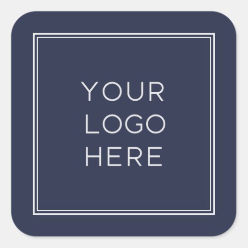 Professional Custom Logo  Simple and Minimalist Square Sticker