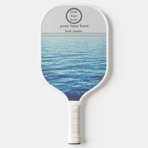 Professional custom logo with text pickleball paddle