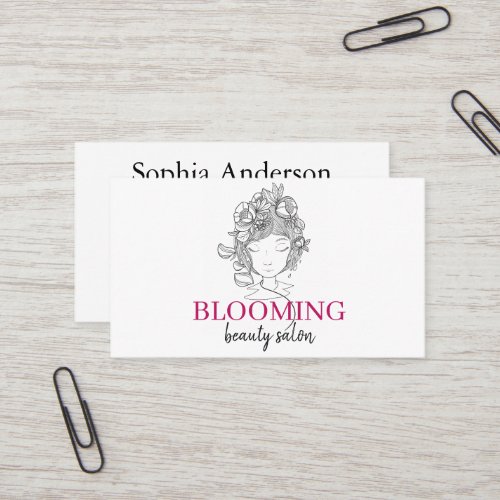 Professional Custom Lotus Logo Yoga Studio Business Card