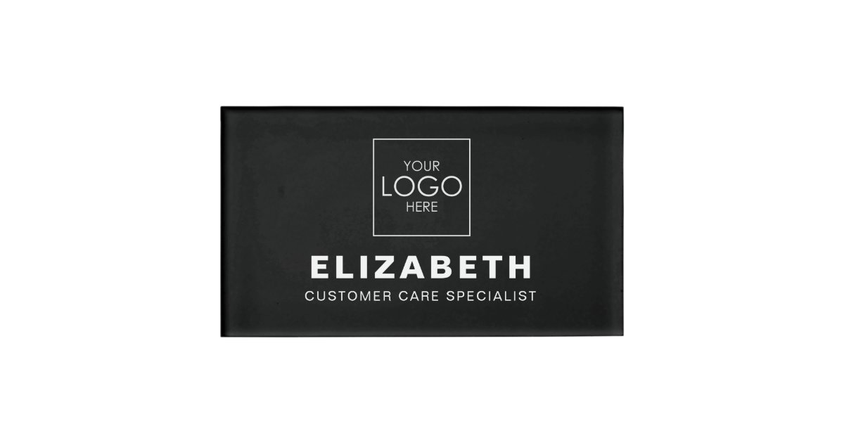 Professional Custom Name Badges With Logo Zazzle