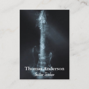 Professional Custom Musical Instrument Guitar Business Card