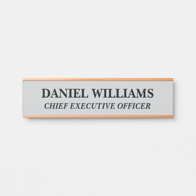 Professional Custom Name Plate Office Door Sign (Front)