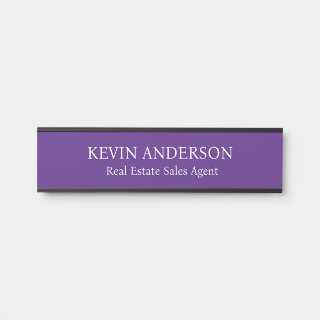 Professional Custom Name Plate Office Door Sign (Front)