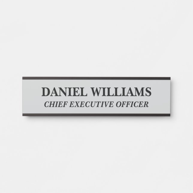 Professional Custom Name Plate Office Door Sign (Front)