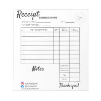Professional Custom receipts for business