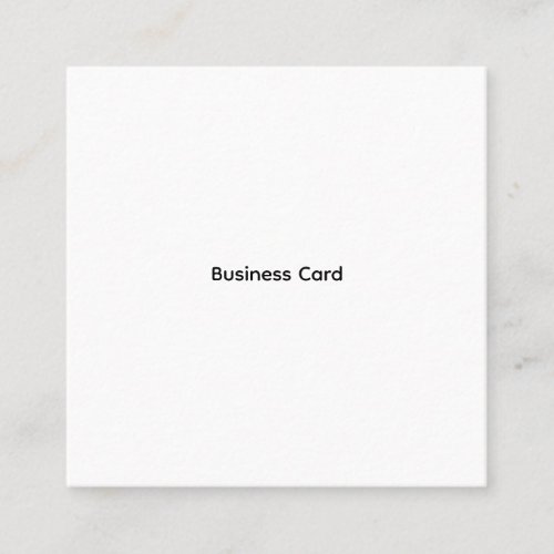 Professional Custom Square Business Card