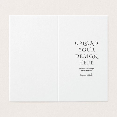 Professional Custom Vertical Book Fold Folded Business Card