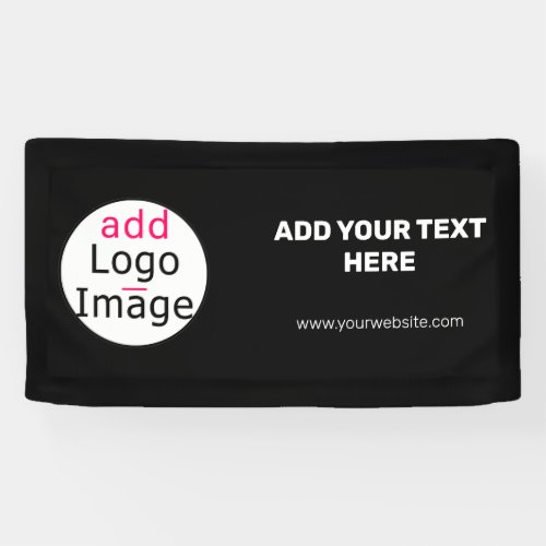 Professional Customizable Business  Brand Black   Banner