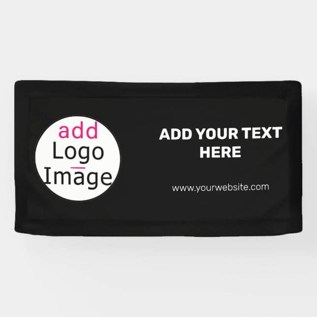 Professional Customizable Business  Brand Black   Banner (Horizontal)