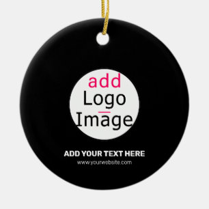 Professional Customizable Business Brand Black Ceramic Ornament