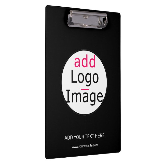 Professional Customizable Business Brand Black Clipboard (Right)