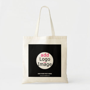 Professional Customizable Business Brand Black   Tote Bag