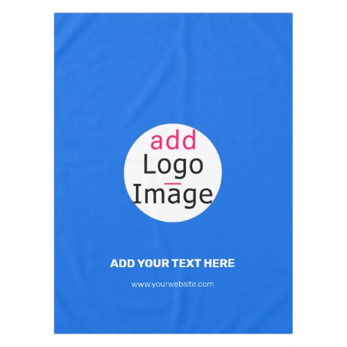 Professional Customizable Business Brand Blue Tablecloth