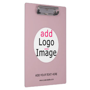 Professional Customizable Business Dusty Rose Hue Clipboard