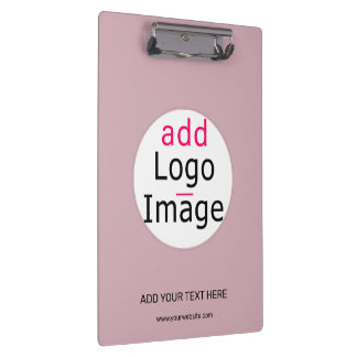 Professional Customizable Business Dusty Rose Hue Clipboard