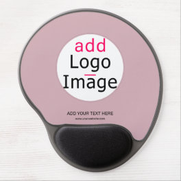 Professional Customizable Business Dusty Rose Hue Gel Mouse Pad