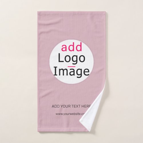 Professional Customizable Business Dusty Rose Hue Hand Towel