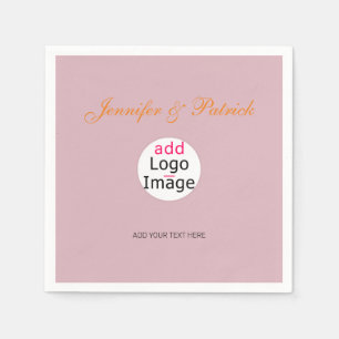 Professional Customizable Business Dusty Rose Hue Napkins