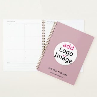Professional Customizable Business Dusty Rose Hue Planner