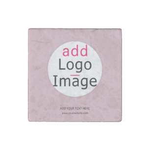 Professional Customizable Business Dusty Rose Hue Stone Magnet