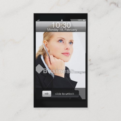 Professional Customizable iPhone Design Business Card