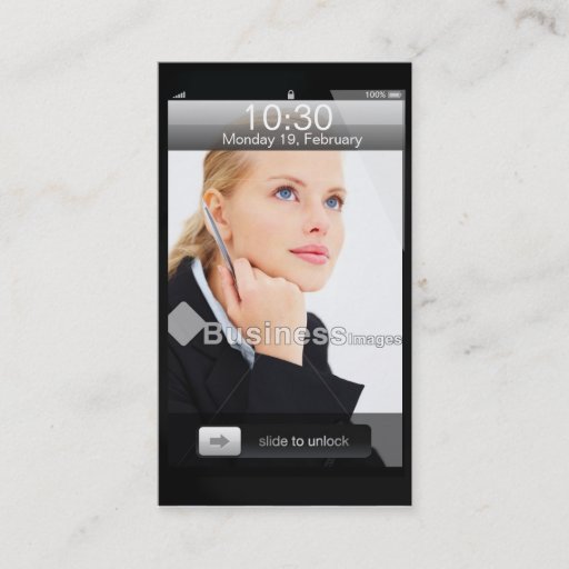 Customizable Professional Customizable iPhone Design Business Card