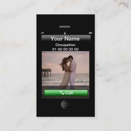 Customizable Professional Customizable iPhone Design Business Card