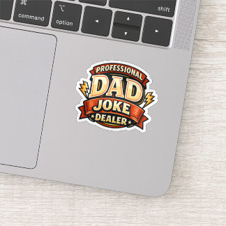 Professional Dad Joke Dealer Funny Father's Day Sticker