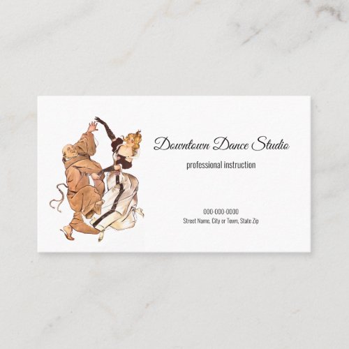 Professional Dance Studio Business Card