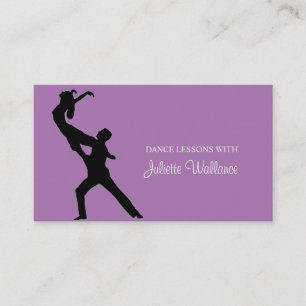 Professional Dance Studio, Instructor Business Card