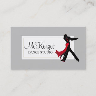 Professional Dance Studio, Instructor Business Card