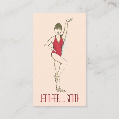 Professional Dancer Dance Teacher Choreographer Business Card