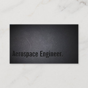 Professional Dark Aerospace Engineer Business Card